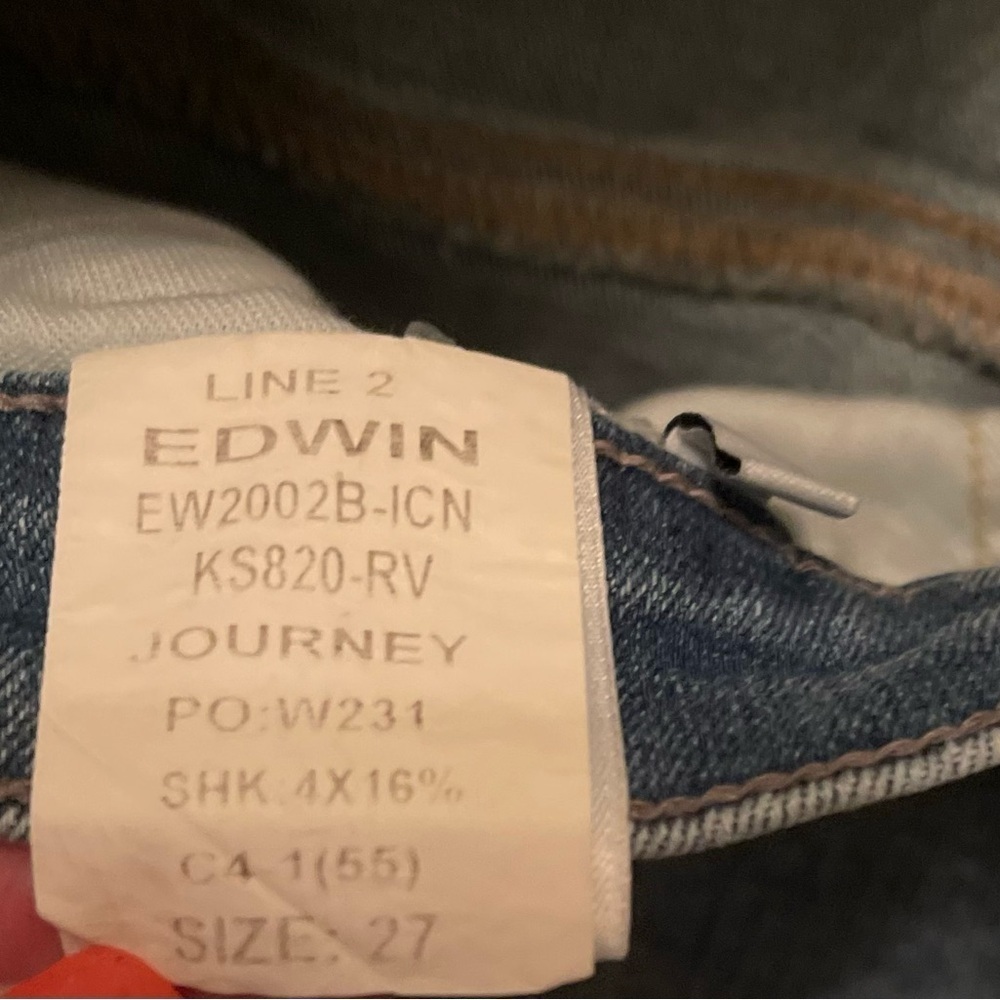 Edwin NWT Cassia Mini Bootcut Jeans 27 Light Wash - Picture 6 of 7